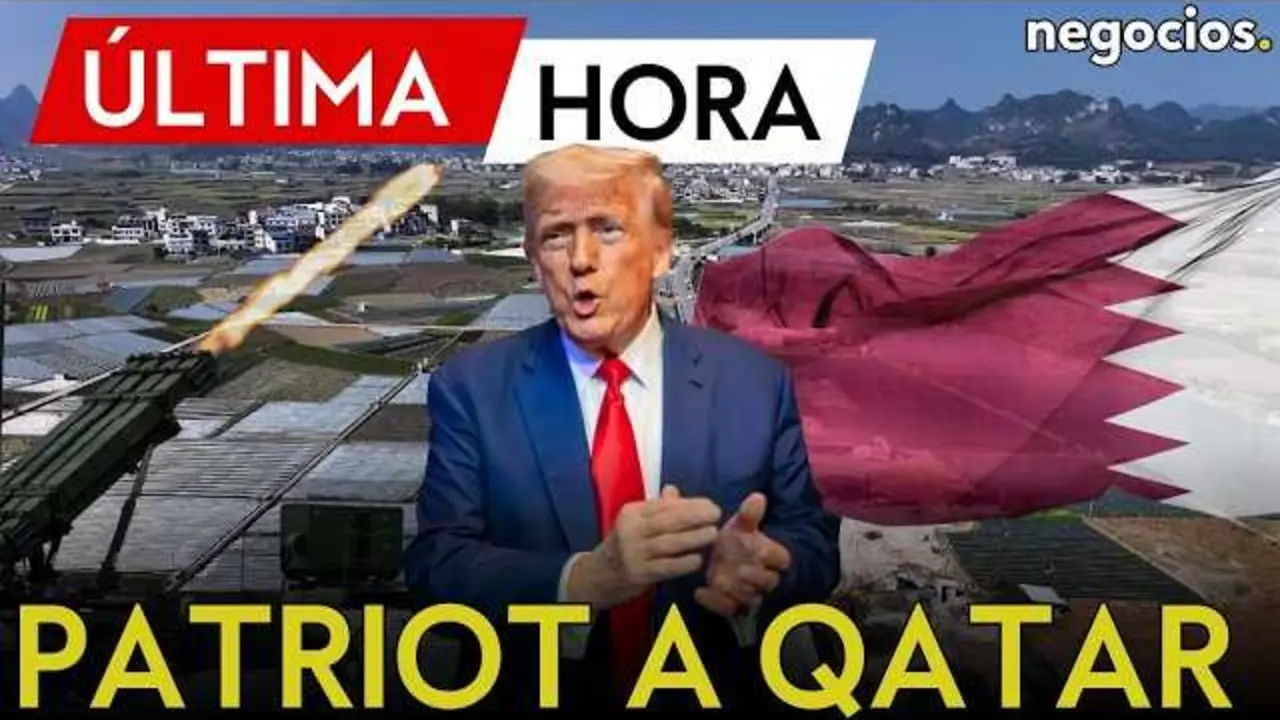 Vista a&eacute;rea de la base a&eacute;rea Al Udeid en Qatar, donde EEUU ha instalado misiles Patriot m&oacute;viles.<br>                        <br>                        <br>                        <br>                      