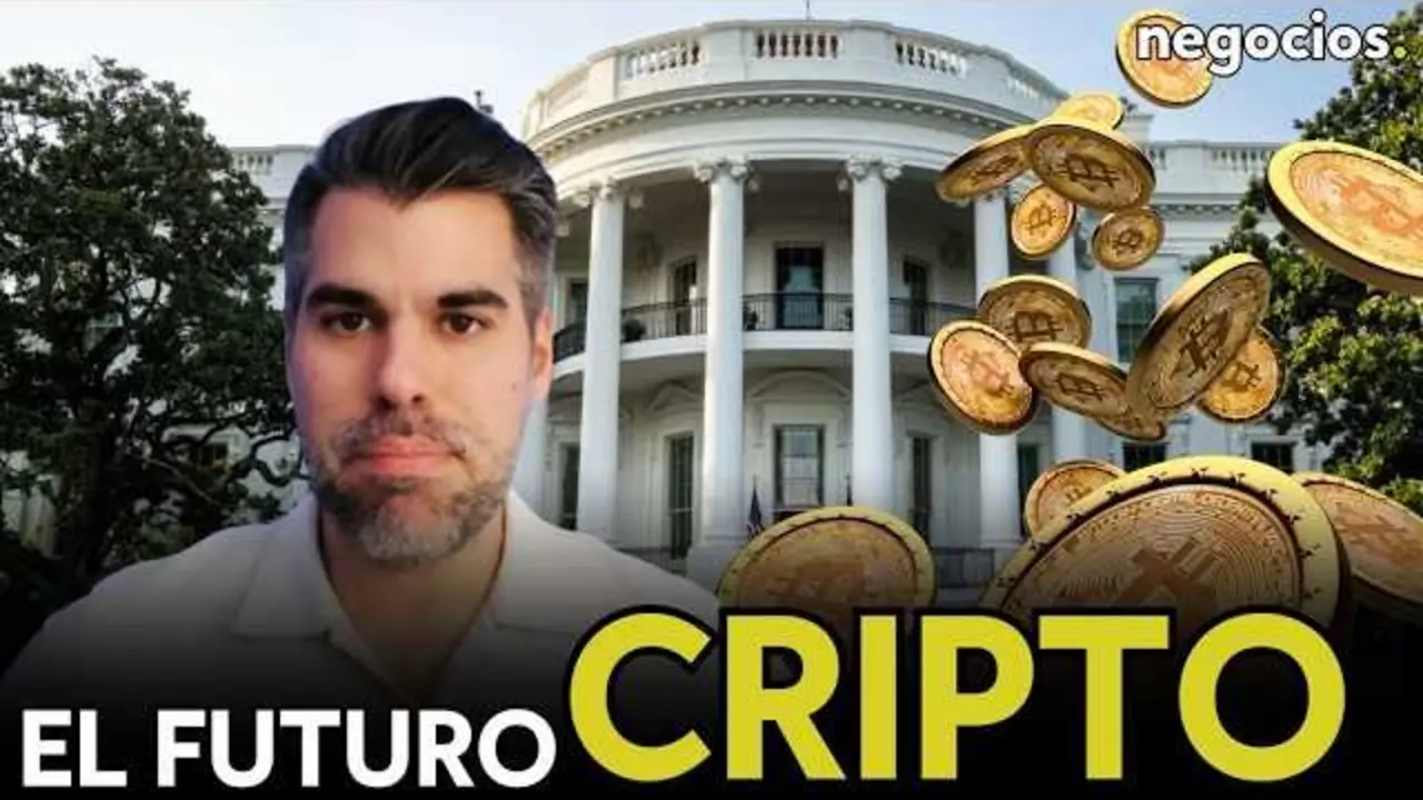 Imagen destacada que presenta la miniatura oficial del v&iacute;deo de Negocios TV donde se discuten las recientes regulaciones y debates sobre las Stablecoins en la Casa Blanca.<br>                        <br>                        <br>                        <br>                      