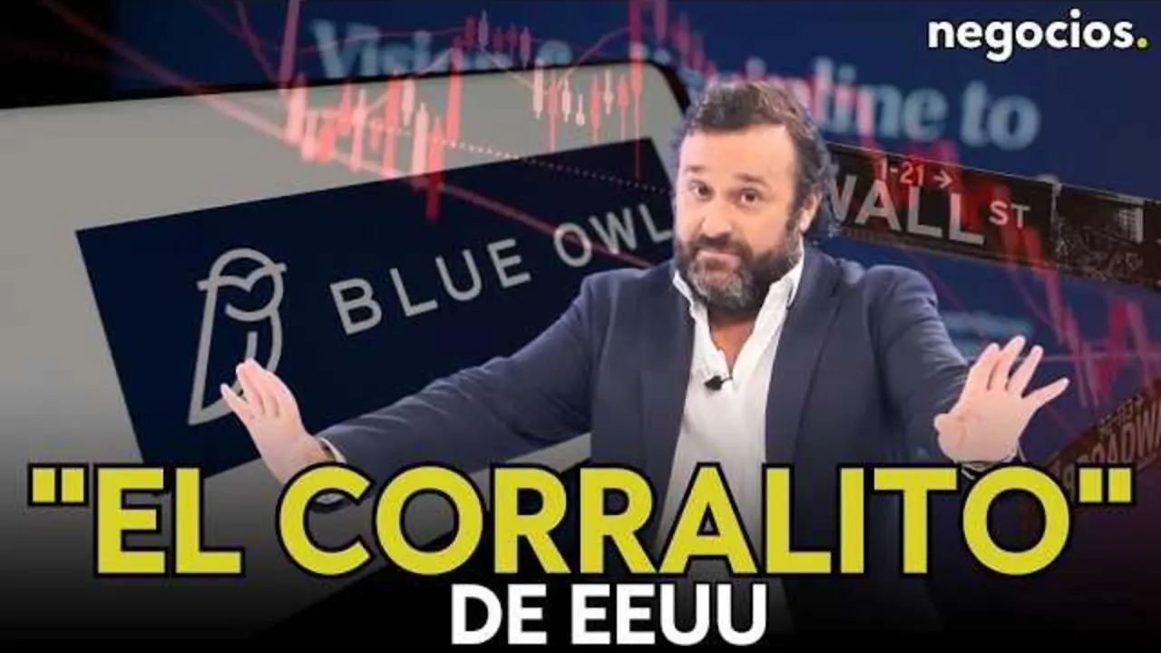 Gr&aacute;fico que muestra la ca&iacute;da en bolsa de Blue Owl, Blackstone y Apollo tras la declaraci&oacute;n del corralito en fondos de deuda privada.<br>                        <br>                        <br>                        <br>                      
