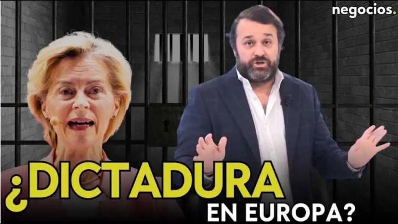 Miniatura del v&iacute;deo que muestra a Ursula von der Leyen con un fondo azul institucional y gr&aacute;ficos que aluden a la Uni&oacute;n Europea y su debate sobre veto y decisiones.<br>                        <br>                        <br>                        <br>                      