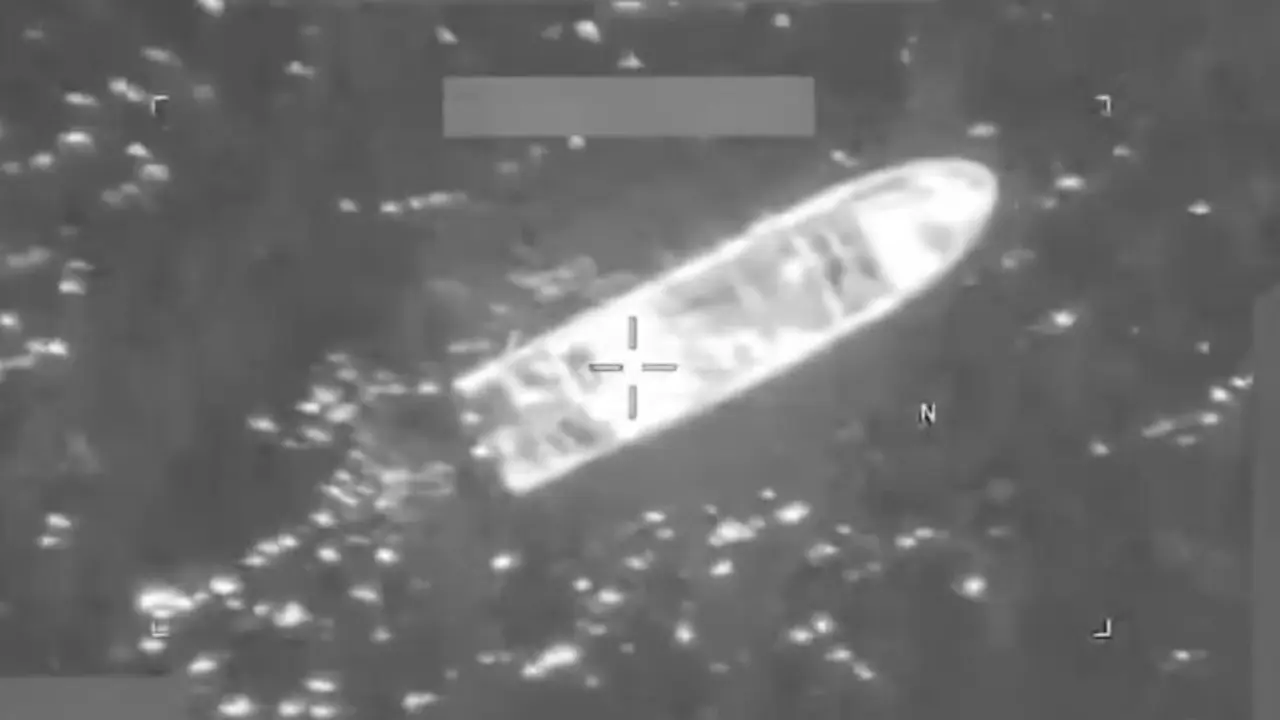 US Southern Command on social media posted video of the strikes. Photograph: U.S. Southern Command via X