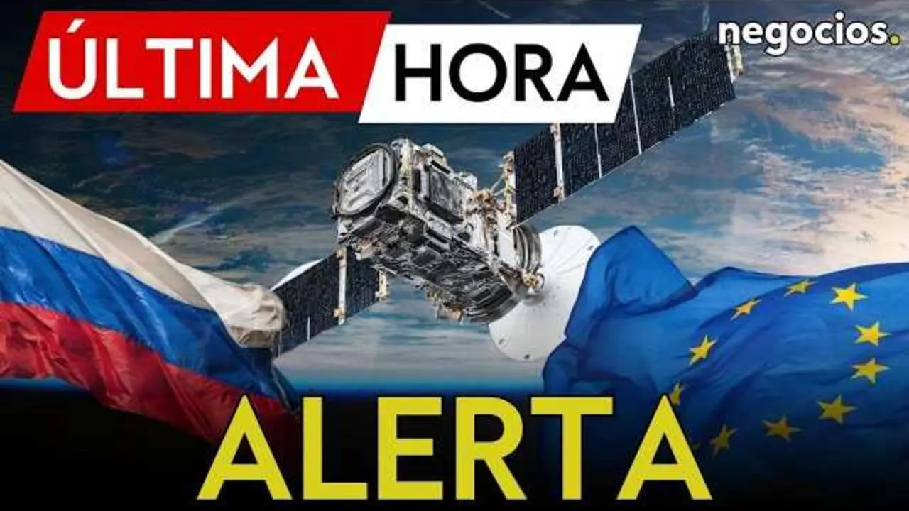 Imagen de un sat&eacute;lite en &oacute;rbita representando la alerta europea sobre operaciones sospechosas de sat&eacute;lites rusos en proximidad a activos espaciales europeos.<br>                        <br>                        <br>                        <br>                      