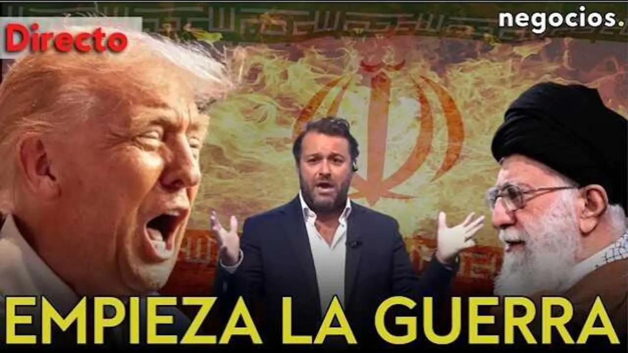 Mapa del Estrecho de Ormuz y &aacute;reas de ataque en Ir&aacute;n durante la operaci&oacute;n 'Furia &Eacute;pica', con el logo de Negocios TV en vivo.<br>                        <br>                        <br>                        <br>                      