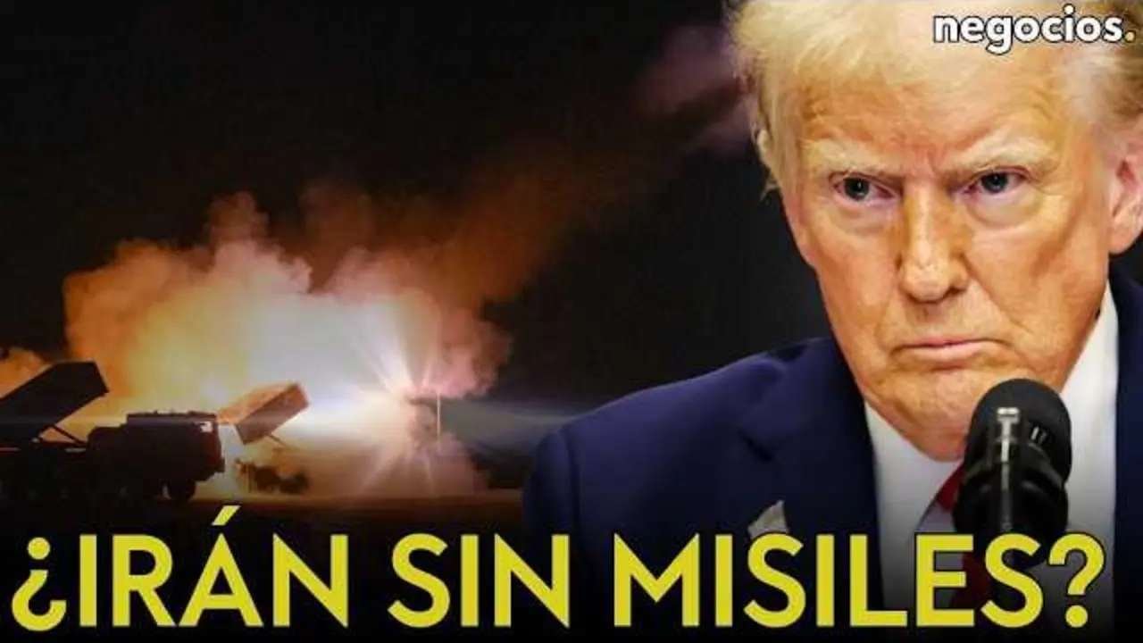 Fotograf&iacute;a de Donald Trump junto con un mapa de Oriente Medio y gr&aacute;ficos de misiles, ilustrando la tensi&oacute;n geopol&iacute;tica entre Estados Unidos e Ir&aacute;n.<br>                        <br>                        <br>                        <br>                      