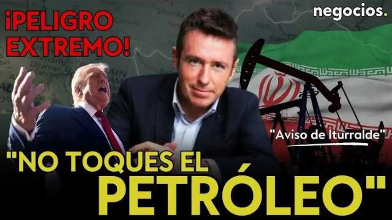 Gr&aacute;fico que ilustra la tendencia alcista del precio del petr&oacute;leo frente a un fondo con im&aacute;genes geopol&iacute;ticas de Oriente Medio.<br>                        <br>                        <br>                        <br>                      