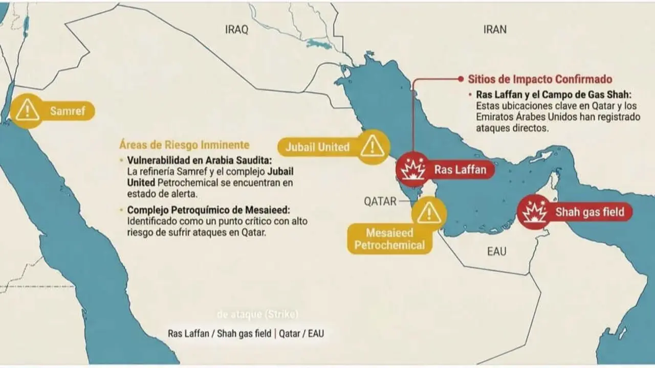 El GNL global pierde su ancla, Qatar tardar&aacute; a&ntilde;os en reparar la planta alcanzada por Ir&aacute;n