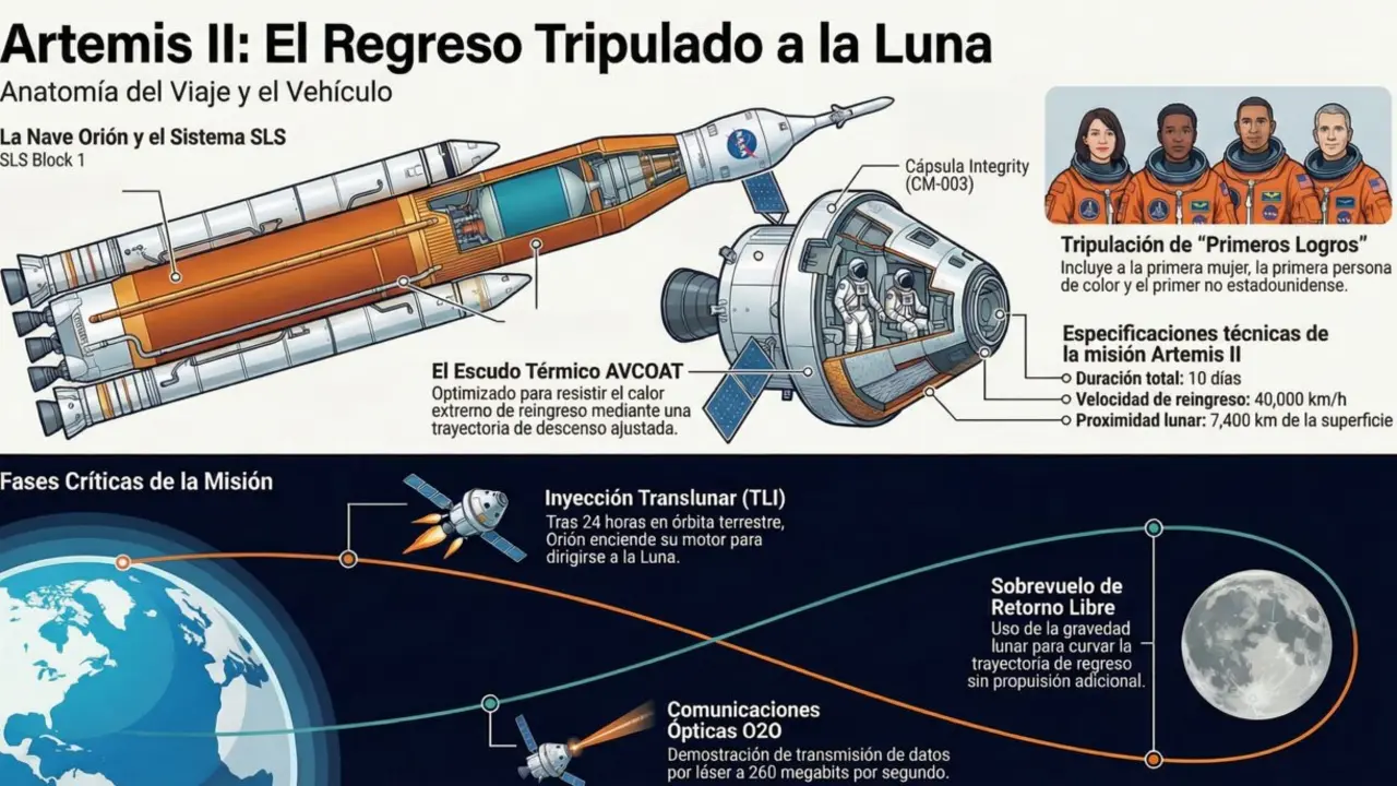 Hoy no es un ensayo m&aacute;s: la NASA vuelve a llevar humanos hacia la Luna