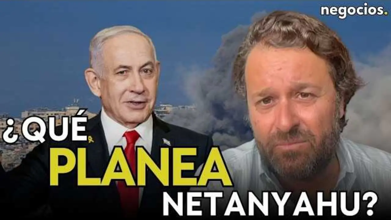 Netanyahu durante una conferencia de prensa, con fondo del mapa del Medio Oriente, expresando firmeza sobre la postura de Israel en la reciente tregua con Ir&aacute;n.<br>                        <br>                        <br>                        <br>                      