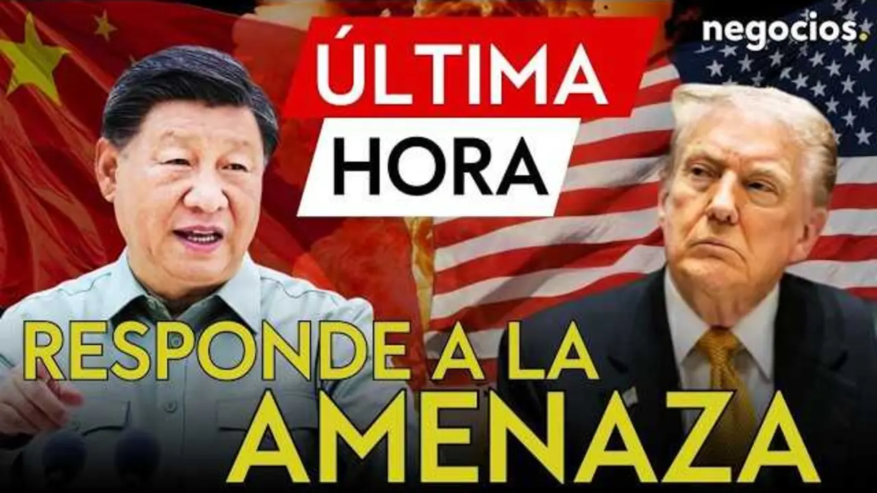 Captura del v&iacute;deo de Negocios TV donde se presenta la cobertura sobre la reacci&oacute;n china al bloqueo en el Estrecho de Ormuz.<br>                        <br>                        <br>                        <br>                      