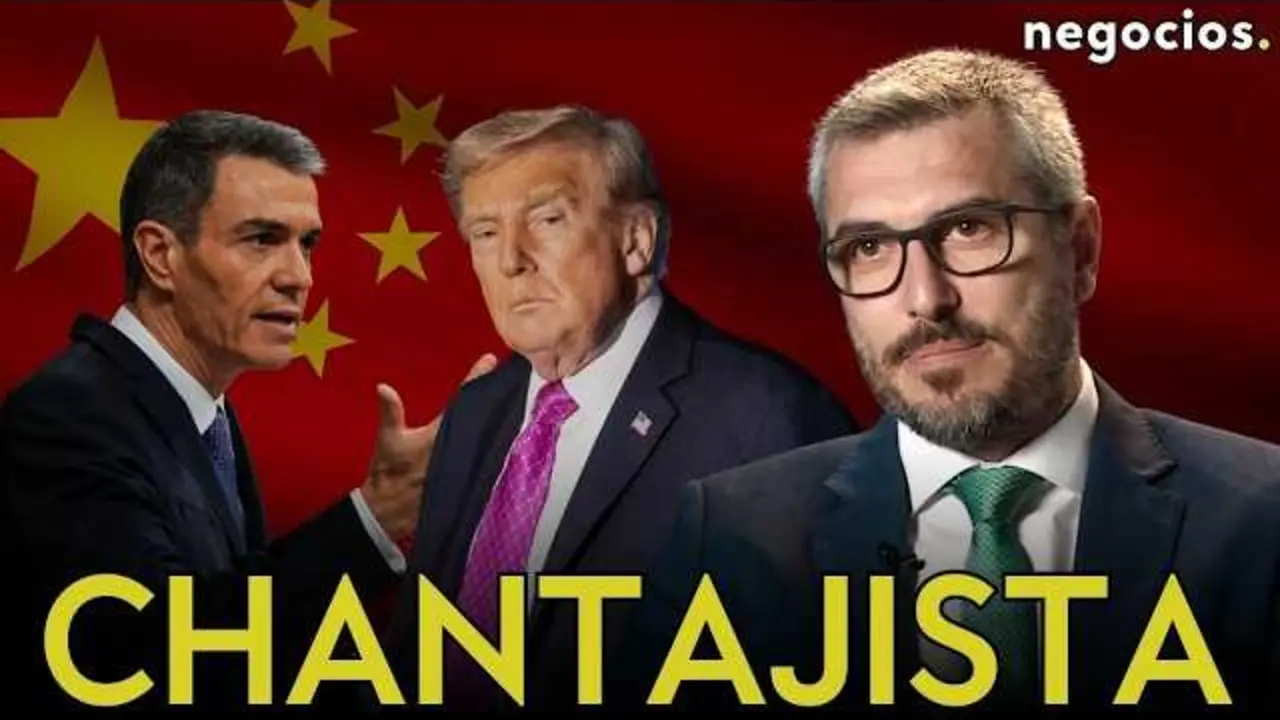 Captura del v&iacute;deo de Negocios TV donde Lorenzo Ram&iacute;rez analiza la flotilla iran&iacute;, pol&iacute;tica estadounidense y la estrategia de Pedro S&aacute;nchez en China.<br>                        <br>                        <br>                        <br>                      