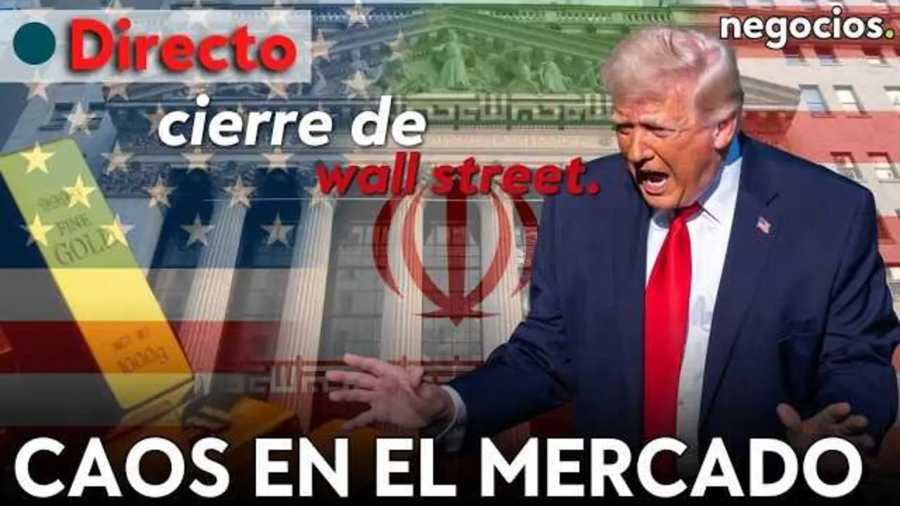 Pantallazo en vivo de la cobertura de Negocios TV sobre la sesi&oacute;n de cierre de Wall Street marcada por la incertidumbre y volatilidad debido a la crisis entre Ir&aacute;n y Estados Unidos.<br>                        <br>                        <br>                        <br>                      