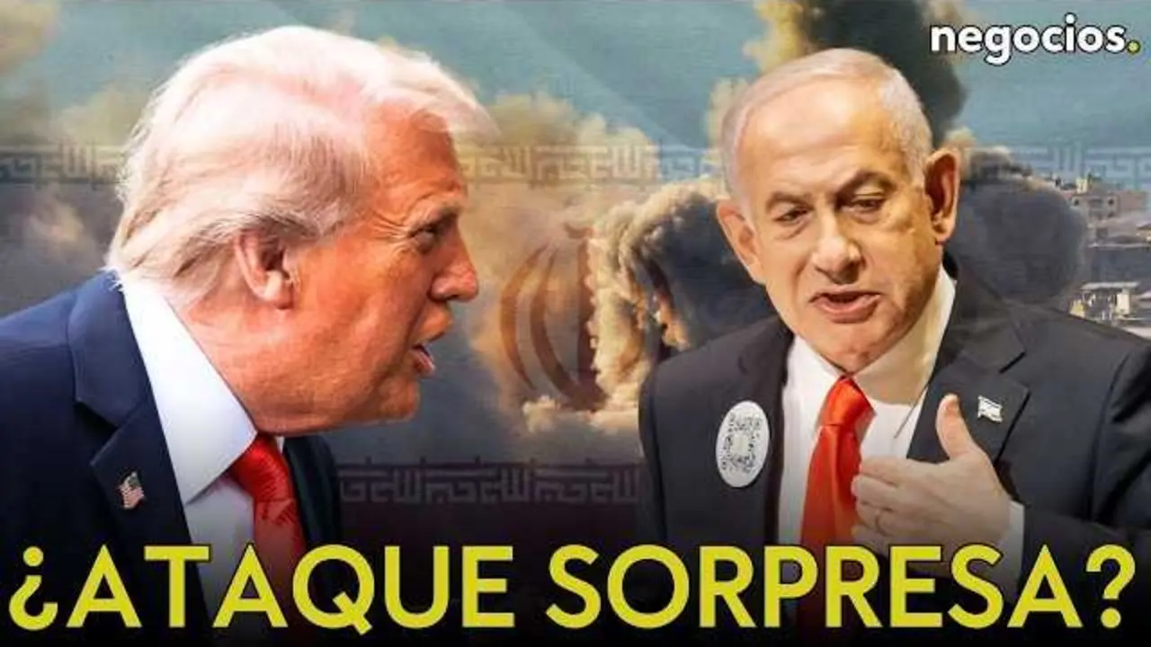 Imagen del v&iacute;deo que muestra la tensi&oacute;n geopol&iacute;tica en Oriente Medio mientras se prepara un posible ataque sorpresa.<br>                        <br>                        <br>                        <br>                      