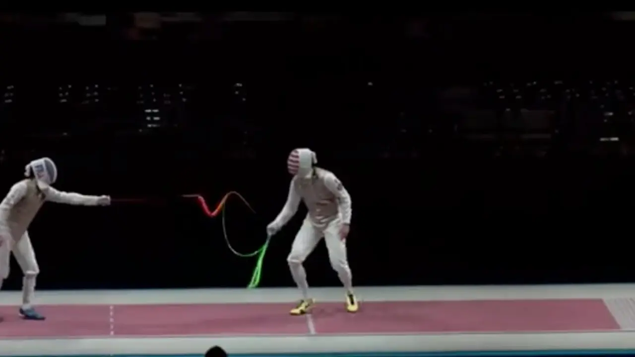 El GPS de las espadas de esgrima. Foto: RRSS.