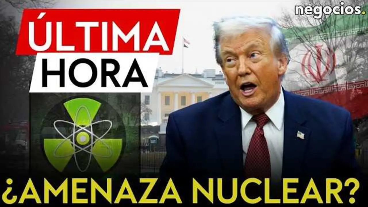 Captura de pantalla del v&iacute;deo de Negocios TV sobre el bloqueo del acceso nuclear a Donald Trump.<br>                        <br>                        <br>                        <br>                      