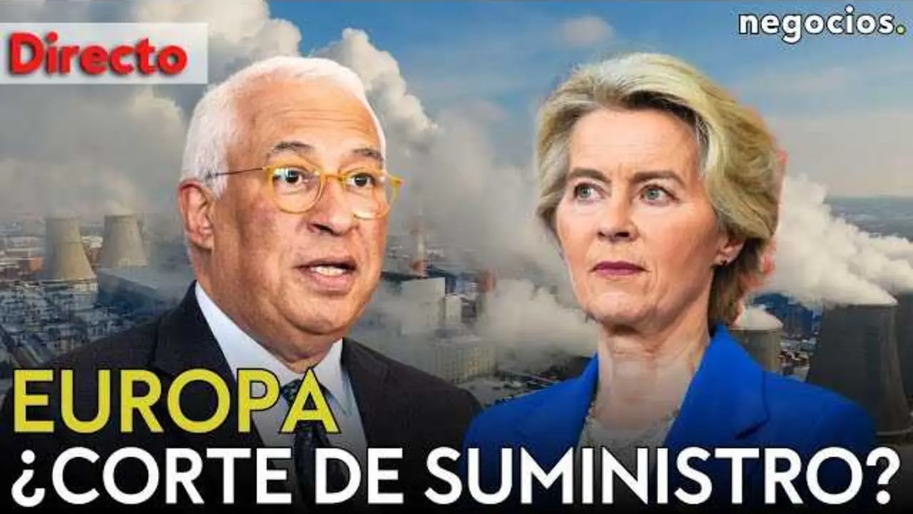 Detalle del encuentro en Nicosia entre Ursula von der Leyen y Ant&oacute;nio Costa durante la rueda de prensa sobre estrategia energ&eacute;tica europea.<br>                        <br>                        <br>                        <br>                      
