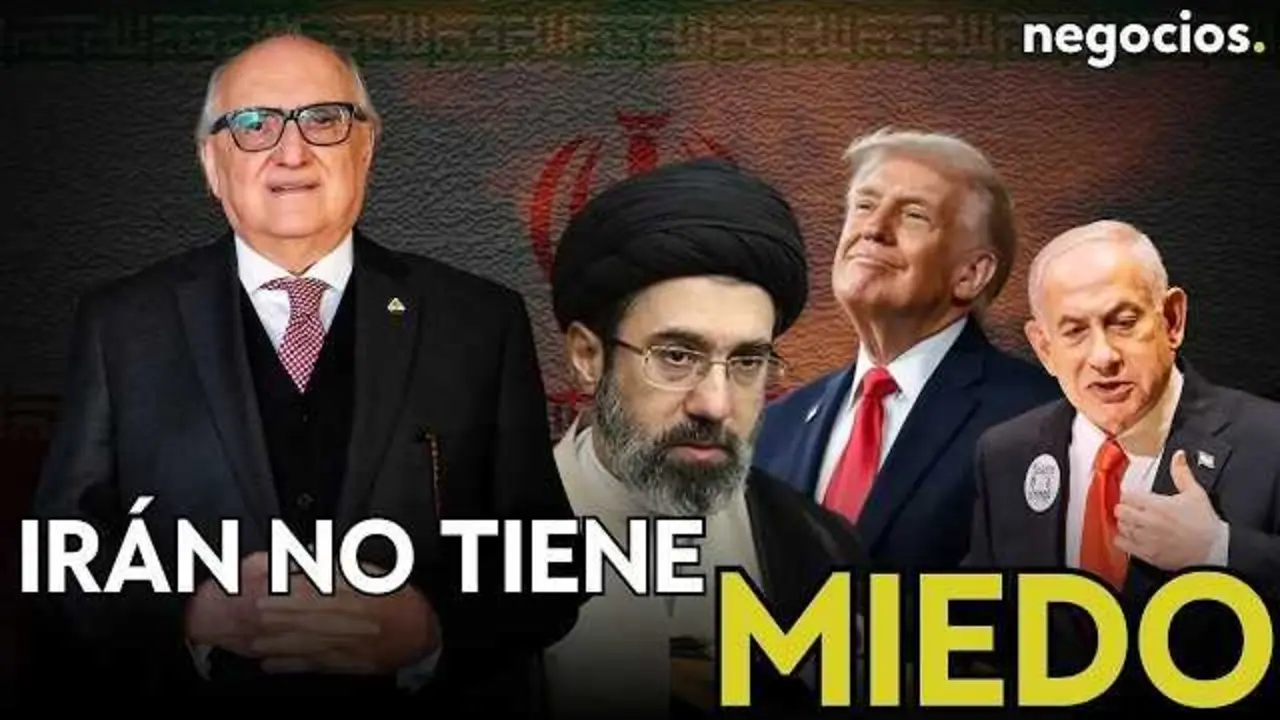 Fotograma del v&iacute;deo de Alfredo Jalife en Negocios TV, destacando la crisis entre Estados Unidos e Ir&aacute;n.<br>                        <br>                        <br>                        <br>                      