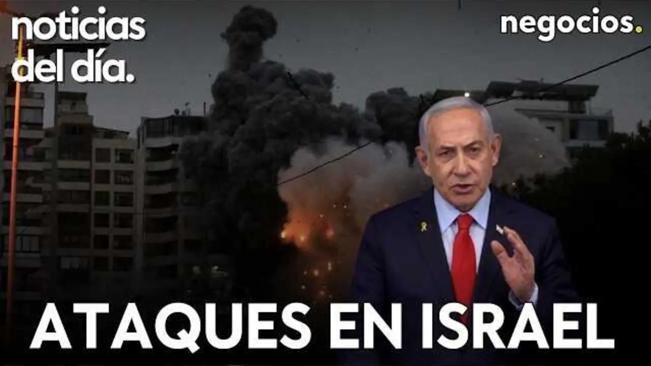 Imagen del v&iacute;deo de Negocios TV que resume las noticias del d&iacute;a sobre Trump, Ir&aacute;n, evacuaciones en China y ataques en Israel.<br>                        <br>                        <br>                        <br>                      