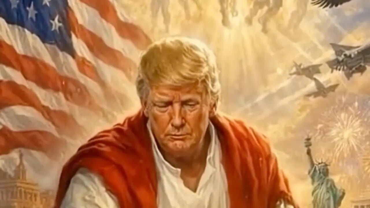 Trump, la imagen que comparti&oacute;. Foto: RRSS.