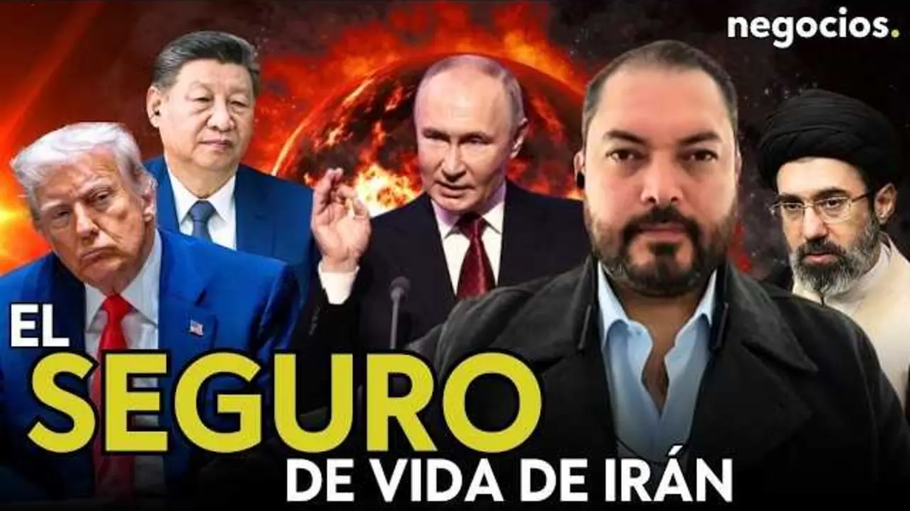 Christian L&oacute;pez durante la entrevista en Negocios TV sobre la escalada en Oriente Pr&oacute;ximo y sus implicaciones geopol&iacute;ticas.<br>                        <br>                        <br>                        <br>                      