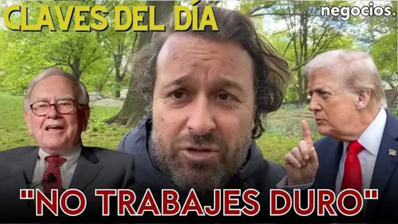 Miniatura del video de Negocios TV que muestra un collage con las im&aacute;genes de Michael Saylor, Warren Buffett y Donald Trump, ilustrando un debate econ&oacute;mico y geopol&iacute;tico en primera l&iacute;nea.<br>                        <br>                        <br>                        <br>                      