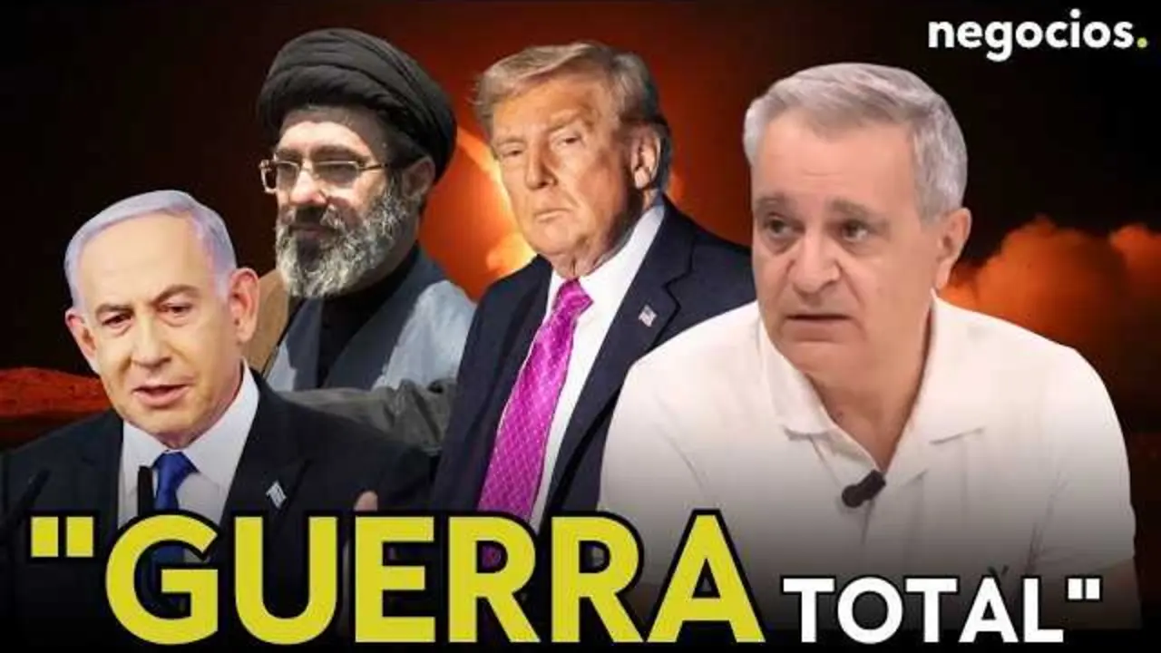 Juan Antonio Aguilar durante la entrevista en Negocios TV, analizando la tensi&oacute;n entre Estados Unidos e Ir&aacute;n en el Golfo P&eacute;rsico.<br>                        <br>                        <br>                        <br>                      