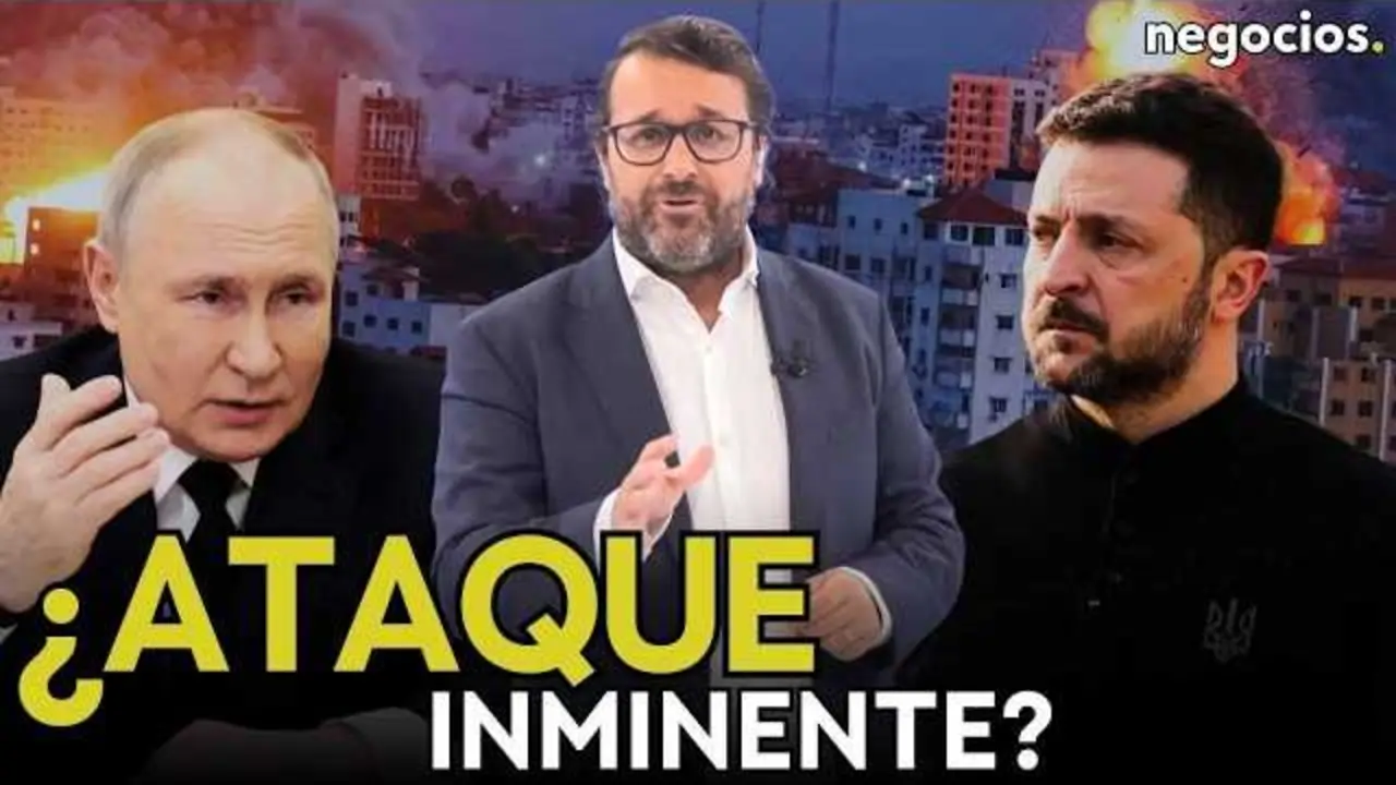 Miniatura del v&iacute;deo donde se visualiza el rostro de l&iacute;deres y s&iacute;mbolos relacionados con el conflicto ruso-ucraniano y el D&iacute;a de la Victoria.<br>                        <br>                        <br>                        <br>                      