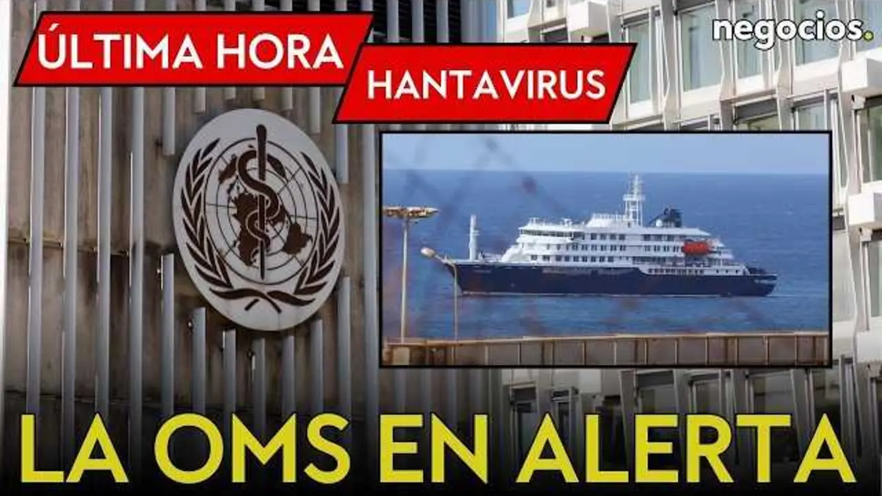 Vista del crucero MV Hondius atracando en el puerto de Tenerife, con autoridades sanitarias controlando el desembarco.<br>                        <br>                        <br>                        <br>                      