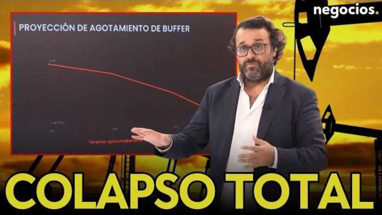 Imagen que muestra la miniatura del v&iacute;deo de Negocios TV sobre la crisis petrolera global y la amenaza de colapso econ&oacute;mico.<br>                        <br>                        <br>                        <br>                      