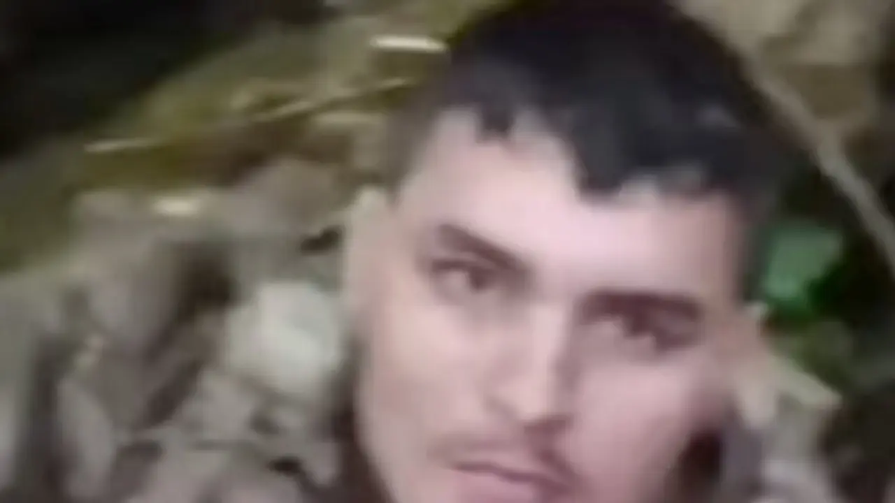 El soldado colombiano cazado en Rusia.