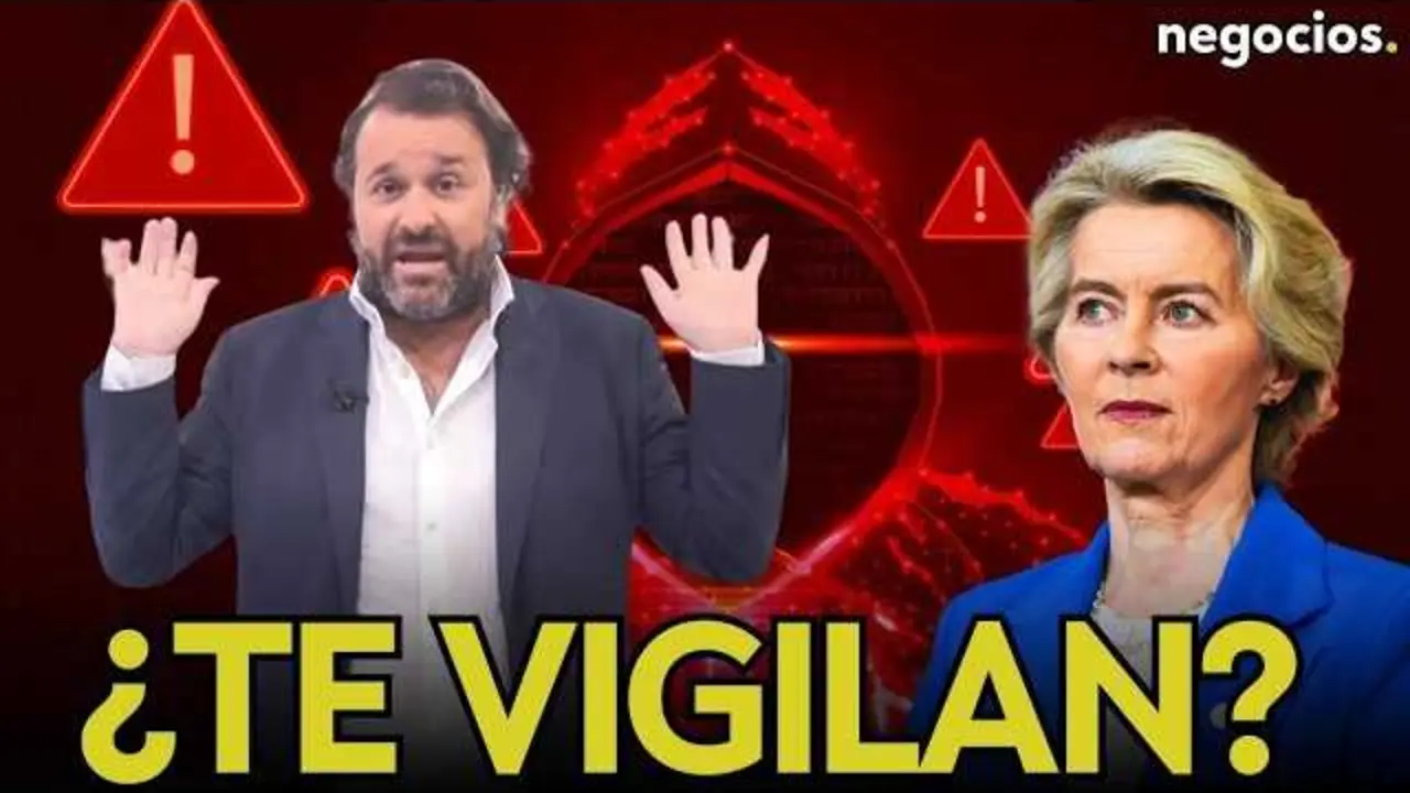 Pantalla con la imagen thumbnail del v&iacute;deo de YouTube que titula '&iquest;Te vigilan sin que lo sepas? El misterioso caso de los datos secretos de Europol sobre ciudadanos', mostrando un fondo oscuro y elementos gr&aacute;ficos alusivos a datos digitales.<br>                        <br>                        <br>                        <br>                      