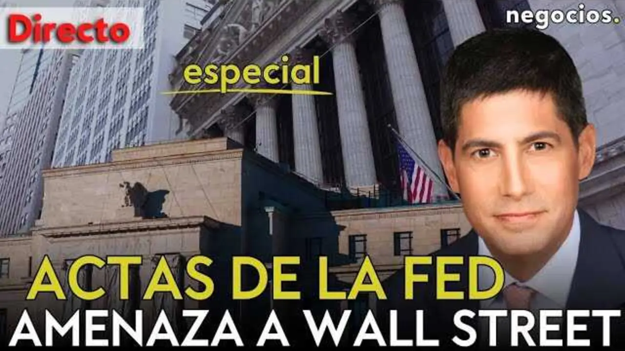 Gr&aacute;fico ilustrativo con Jerome Powell y datos econ&oacute;micos sobre la Fed y los mercados financieros<br>                        <br>                        <br>                        <br>                      