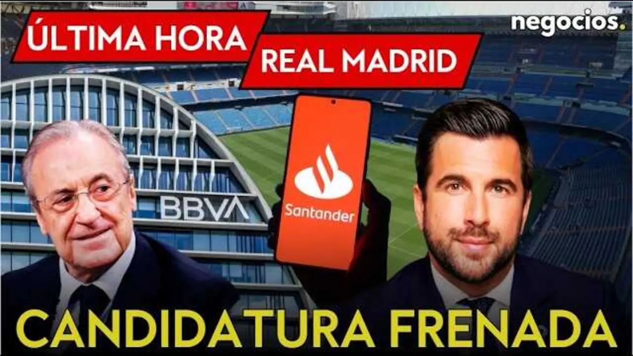 Miniatura que muestra a Enrique Riquelme y Florentino P&eacute;rez durante un evento relacionado con el Real Madrid<br>                        <br>                        <br>                        <br>                      