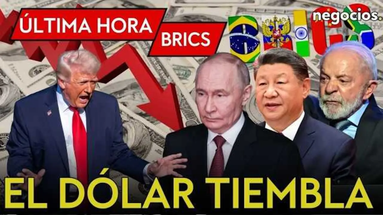 Gr&aacute;fico que representa los pa&iacute;ses BRICS y su nuevo sistema financiero paralelo al d&oacute;lar<br>                        <br>                        <br>                        <br>                      
