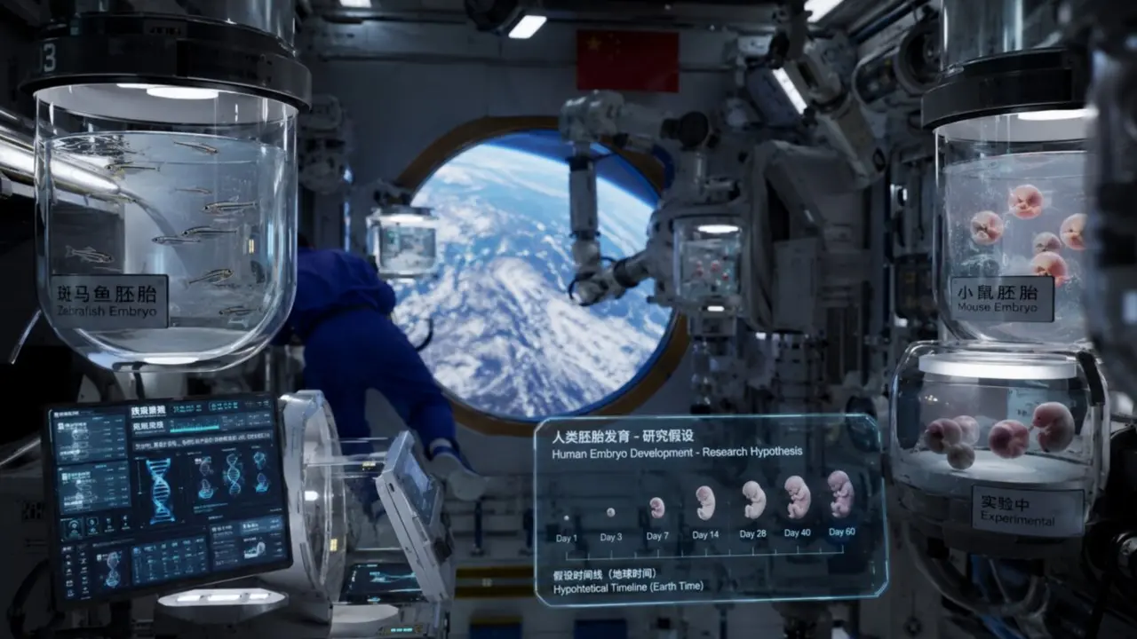 Los embriones en el espacio