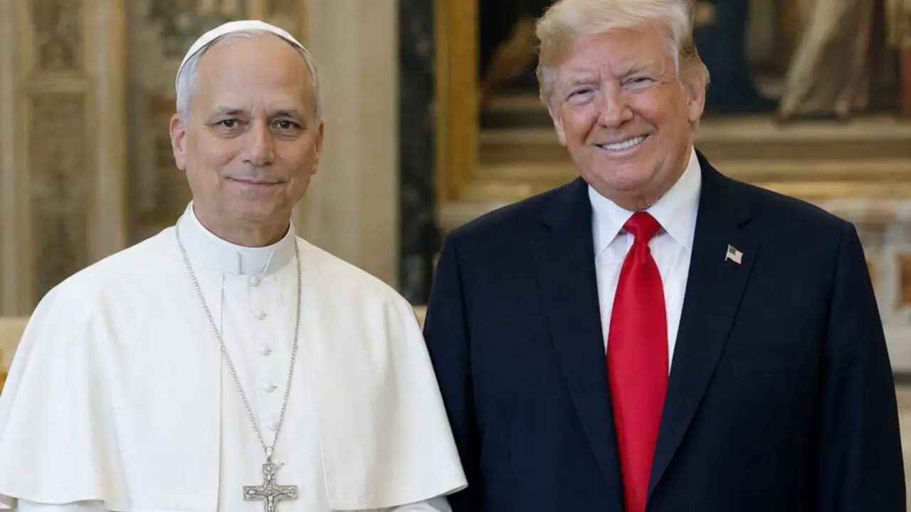 El Papa Le&oacute;n XIV y Trump