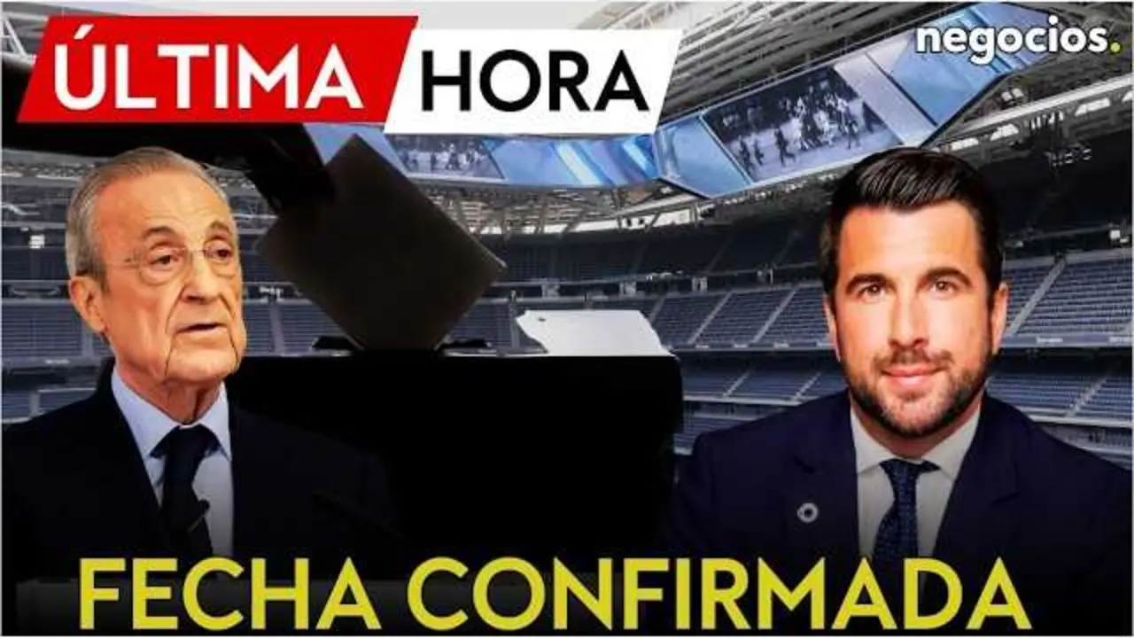 Florentino P&eacute;rez y Enrique Riquelme en un montaje que representa la batalla por la presidencia del Real Madrid<br>                        <br>                        <br>                        <br>                      