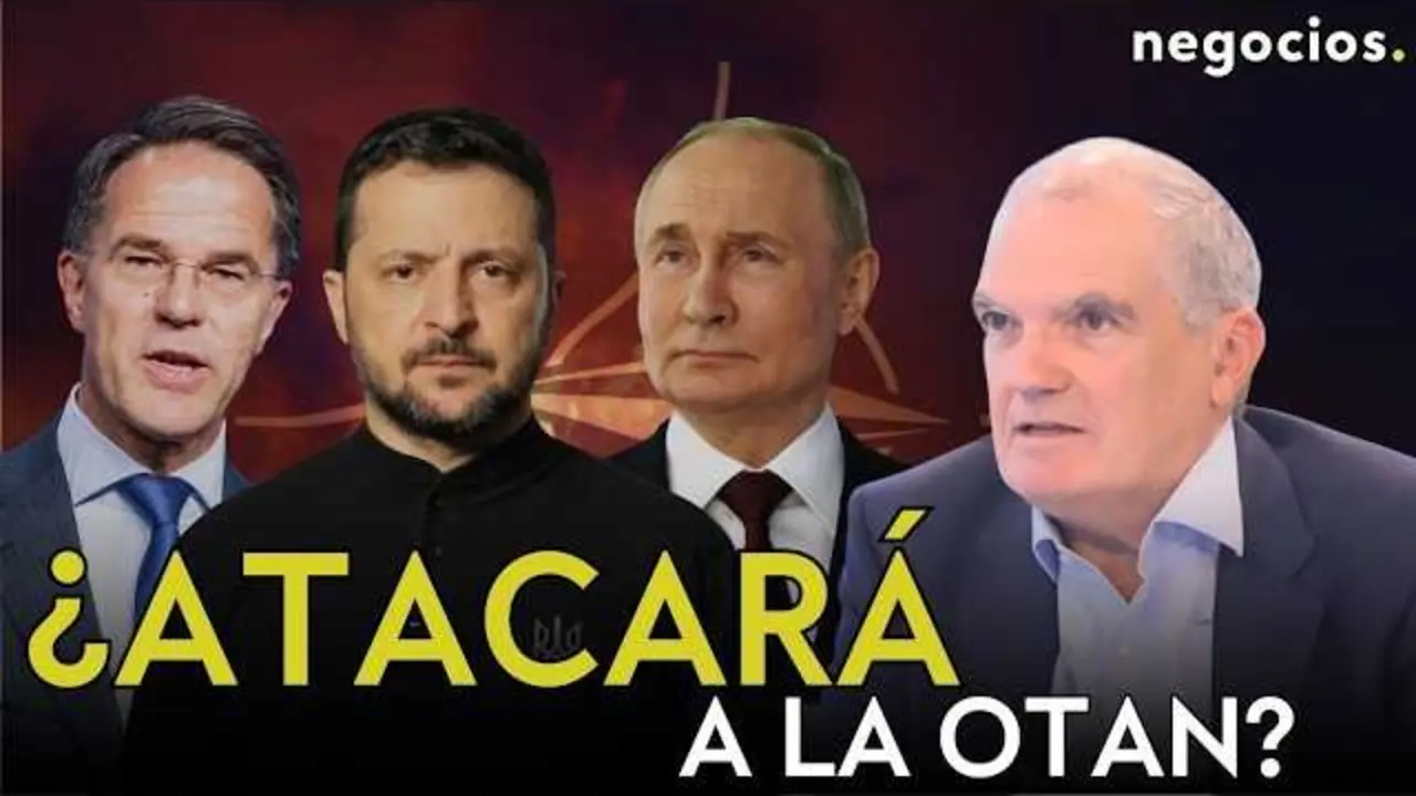 Miniatura del v&iacute;deo con imagen de mapa de conflicto y banderas representando la guerra en Ucrania.<br>                        <br>                        <br>                        <br>                      