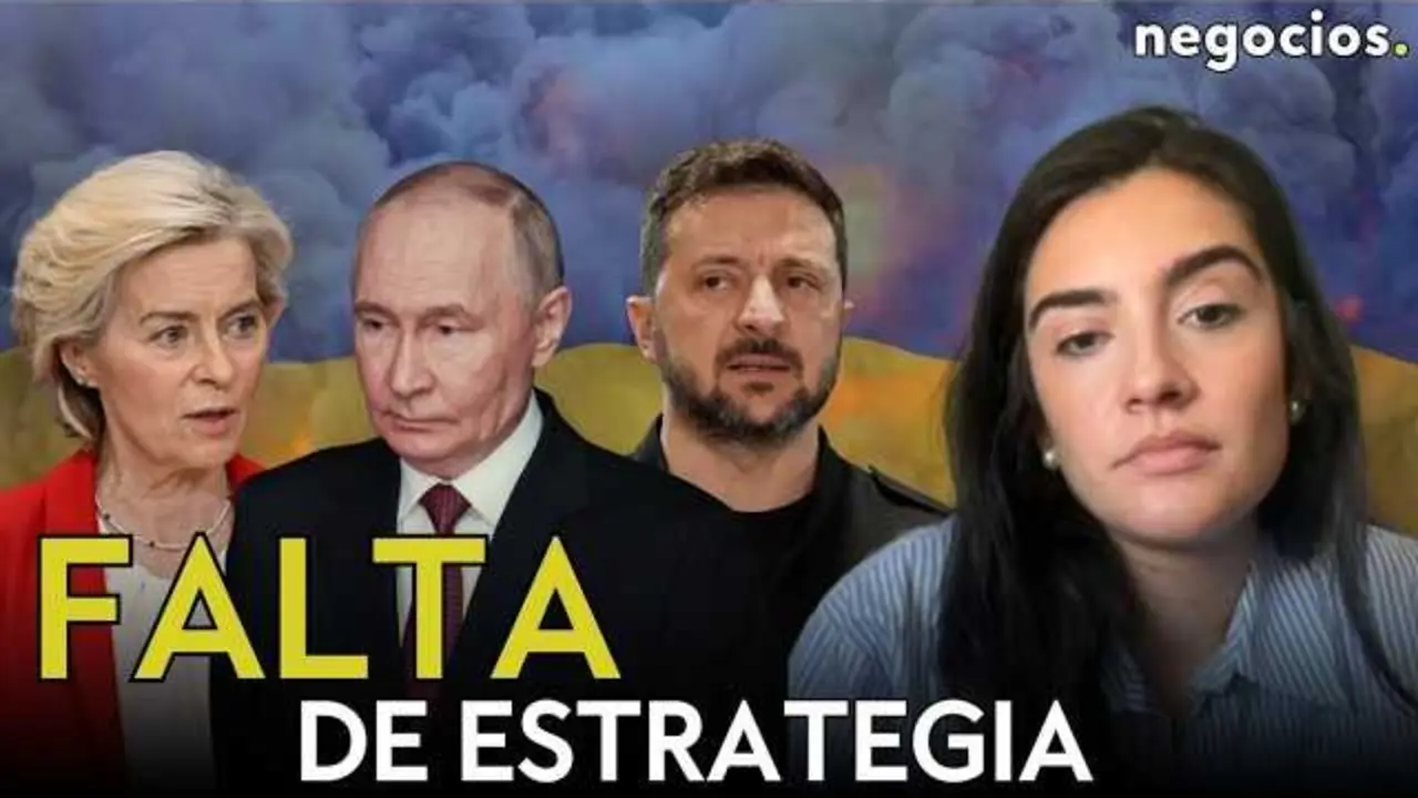 Captura del v&iacute;deo de Negocios TV que presenta a Santiago Armesilla y Olga Caballero analizando la situaci&oacute;n internacional.<br>                        <br>                        <br>                        <br>                      