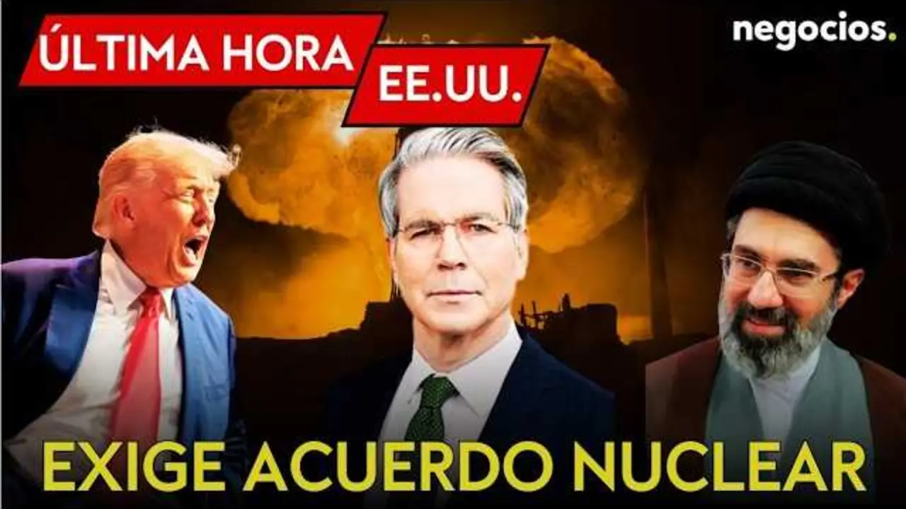 Captura del v&iacute;deo de Negocios TV mostrando a Scott Bessent durante la comparecencia en la Casa Blanca sobre la negociaci&oacute;n con Ir&aacute;n.<br>                        <br>                        <br>                        <br>                      