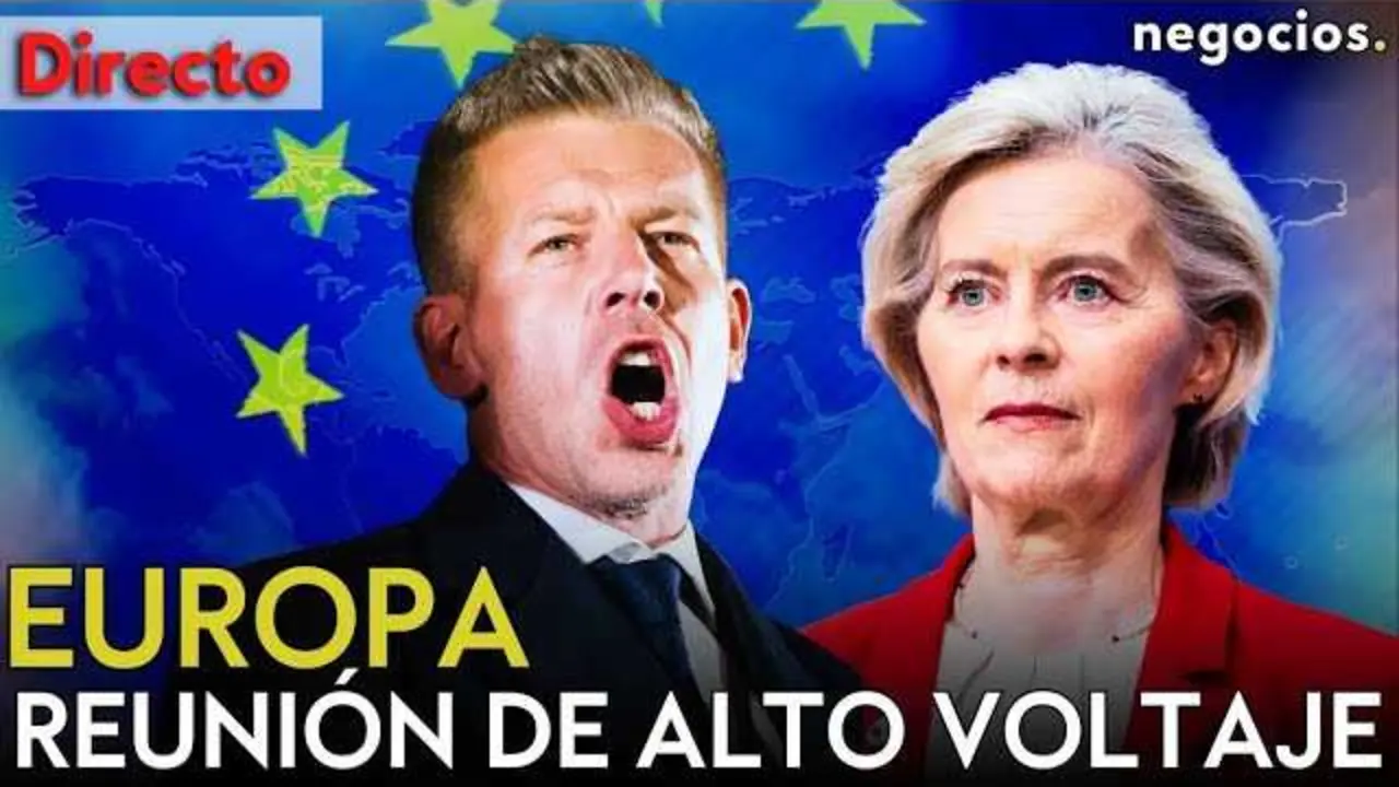 Ursula von der Leyen y P&eacute;ter Magyar en el Berlaymont durante la reuni&oacute;n de alto voltaje en Bruselas.<br>                        <br>                        <br>                        <br>                      