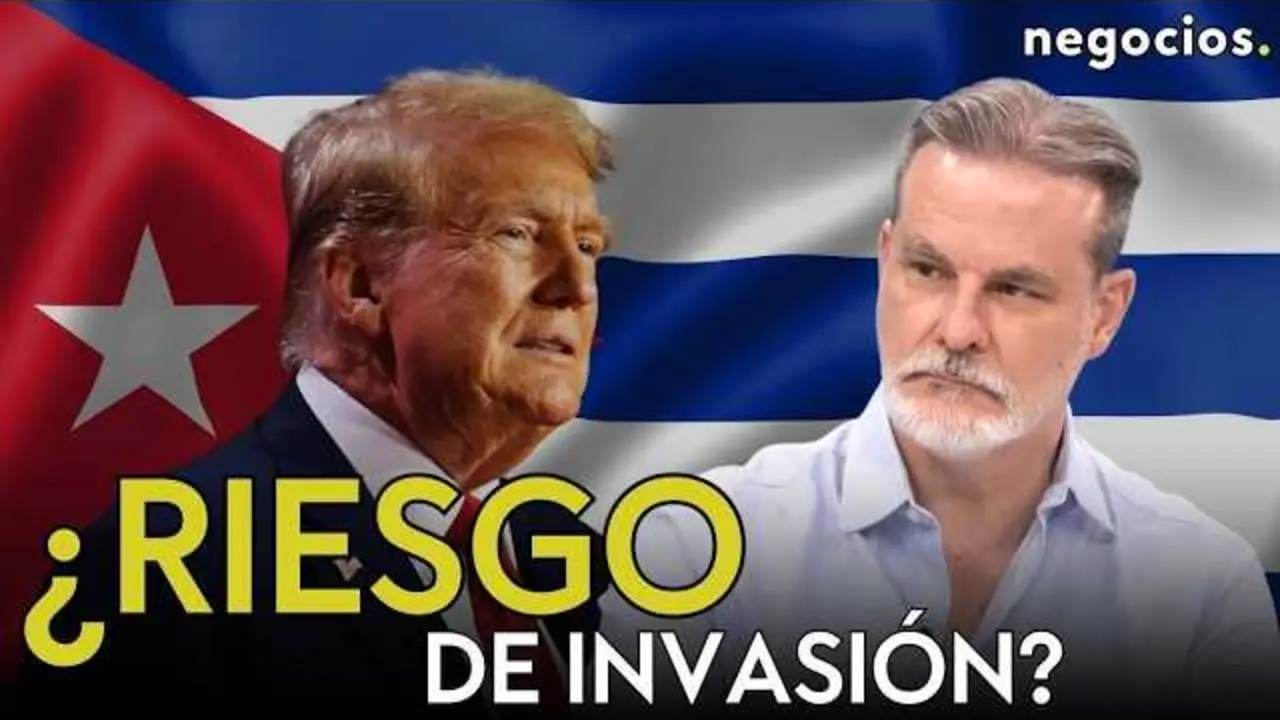 Fotograf&iacute;a que muestra a Donald Trump durante declaraci&oacute;n p&uacute;blica con un fondo que sugiere temas geopol&iacute;ticos y econ&oacute;micos relacionados con el Caribe y Oriente Medio.<br>                        <br>                        <br>                        <br>                      