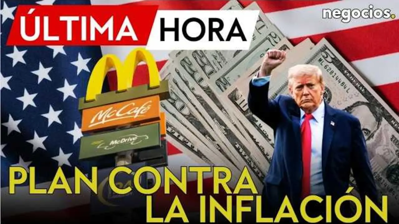 Exterior de un restaurante McDonald's con clientes en la entrada y se&ntilde;alizaci&oacute;n luminosa.<br>                        <br>                        <br>                        <br>                      