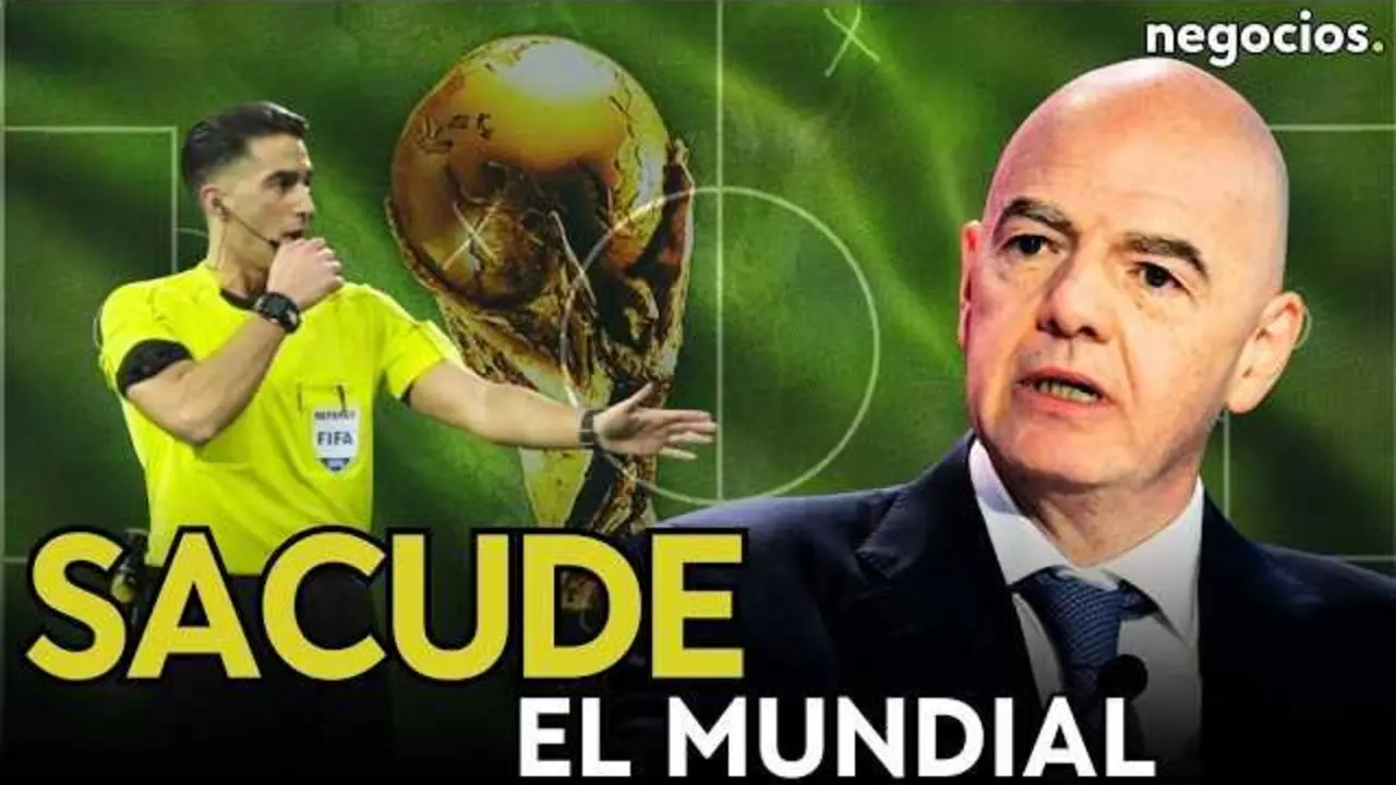 Pierluigi Collina durante una conferencia explicando las nuevas reglas FIFA para el Mundial 2026<br>                        <br>                        <br>                        <br>                      