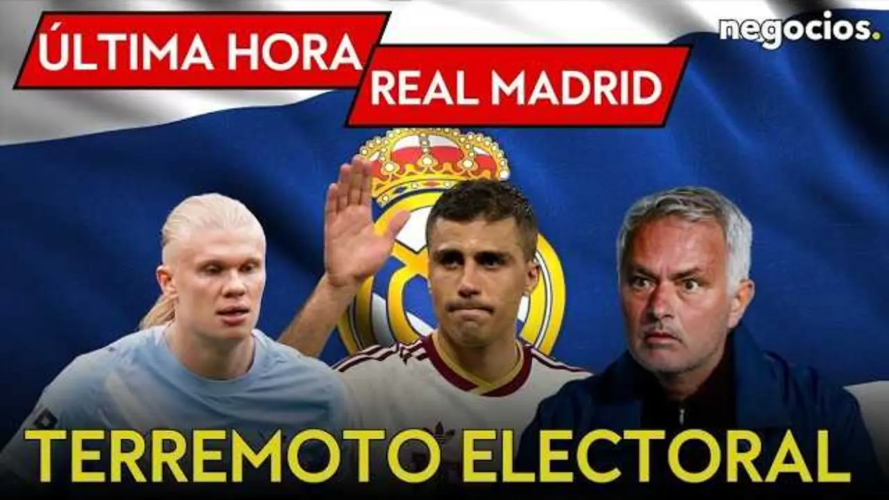 Momento del anuncio oficial del regreso de Jos&eacute; Mourinho al Real Madrid durante la presentaci&oacute;n de las elecciones presidenciales.<br>                        <br>                        <br>                        <br>                      