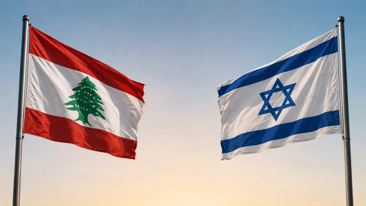 Bandera L&iacute;bano - Israel