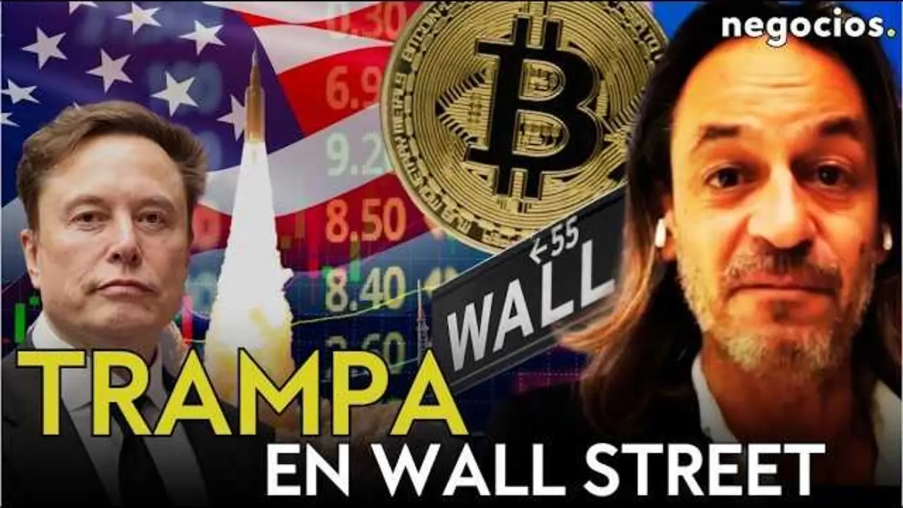 Captura en alta definici&oacute;n del v&iacute;deo de Negocios TV que analiza los movimientos burs&aacute;tiles recientes relacionados con SpaceX, Bitcoin y los mercados globales.<br>                        <br>                        <br>                        <br>                      