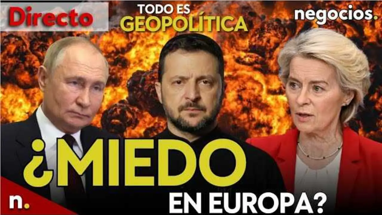 Thumbnail del v&iacute;deo que muestra una imagen simb&oacute;lica del conflicto en Oriente Medio y la tensi&oacute;n en Europa, con mapas y s&iacute;mbolos militares superpuestos.<br>                        <br>                        <br>                        <br>                      