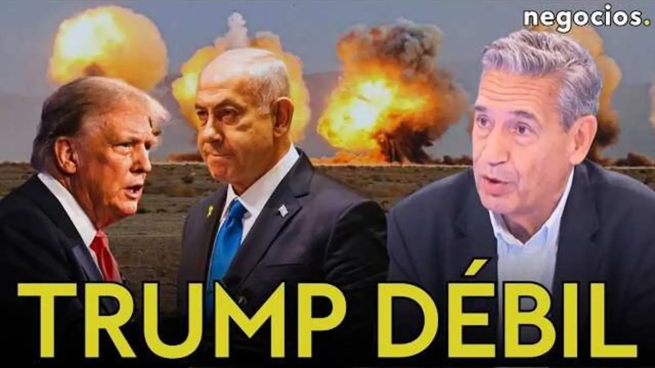 Imagen en alta definici&oacute;n que muestra la miniatura del v&iacute;deo de Negocios TV con el t&iacute;tulo sobre la relaci&oacute;n entre Netanyahu y Trump.<br>                        <br>                        <br>                        <br>                      