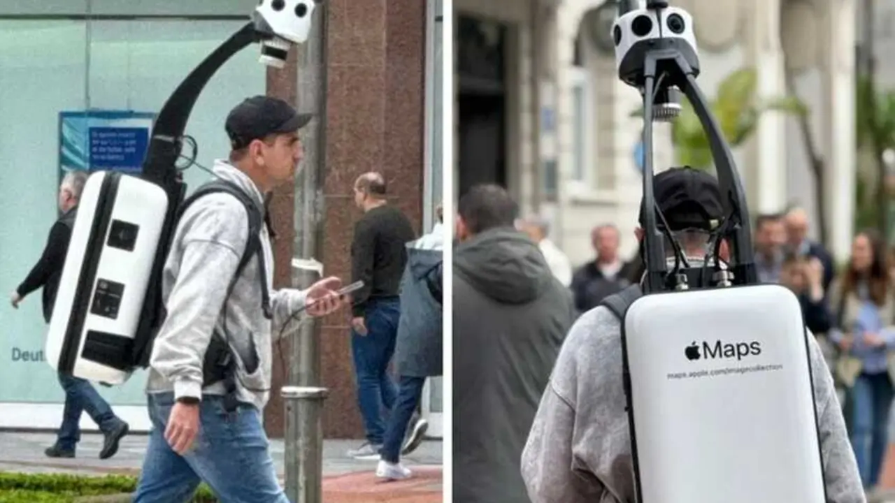 Los hombres mochila de Apple