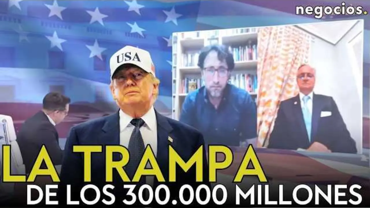 Captura de pantalla del v&iacute;deo de Negocios TV que ense&ntilde;a un gr&aacute;fico con datos del acuerdo de paz entre Estados Unidos e Ir&aacute;n.<br>                        <br>                        <br>                        <br>                      